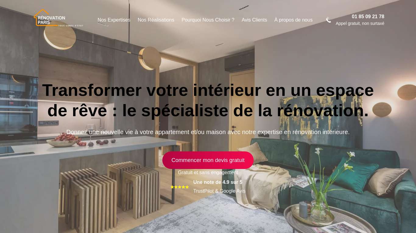 RÉNOVATION PARIS - Entreprise de Rénovation appartement et maison à Paris